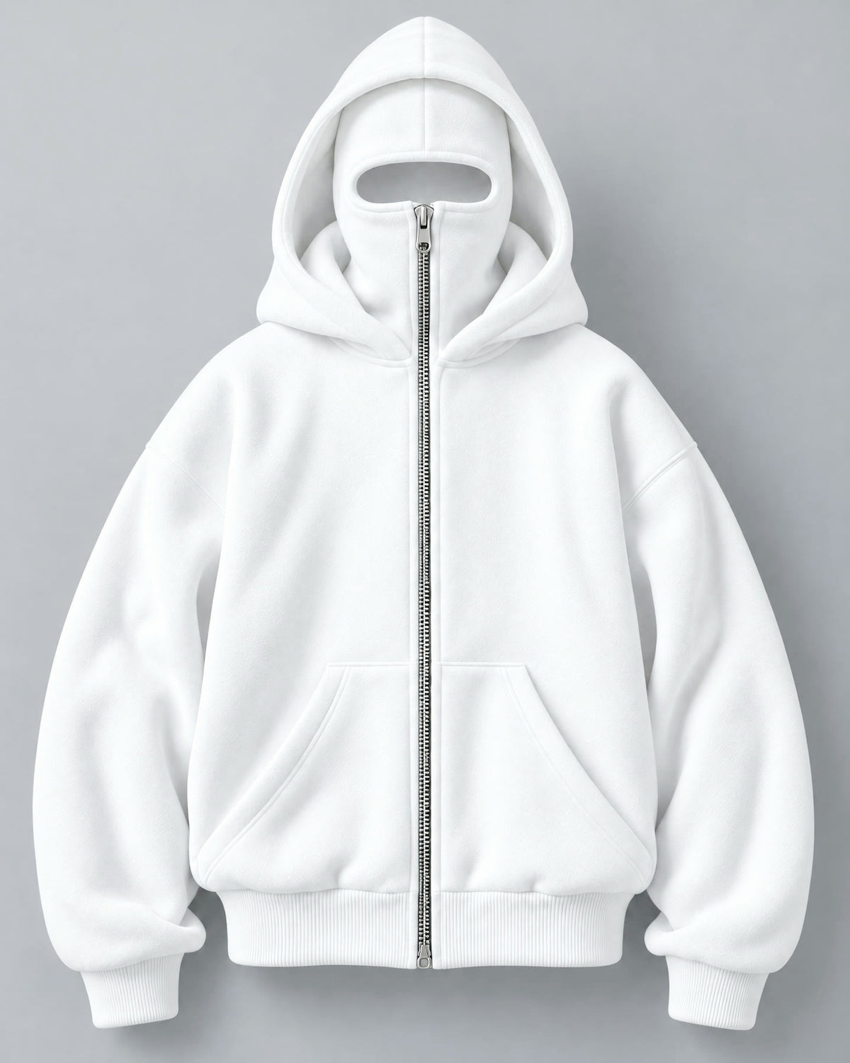 Sweat NOFACE PARIS blanc, vue de face