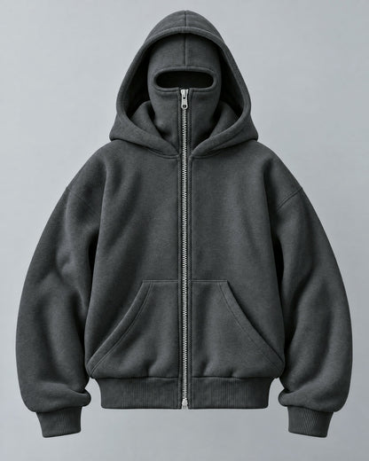 Sweat NOFACE PARIS gris foncé, vue de face