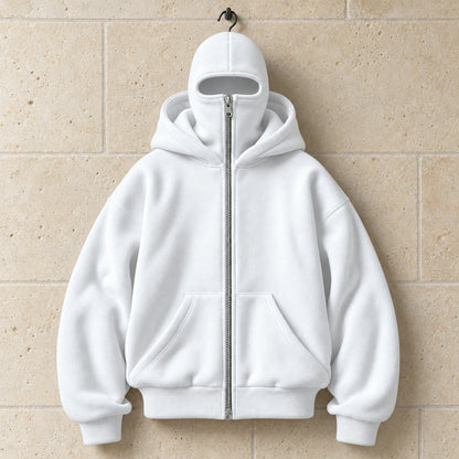 Sweat cagoule blanc