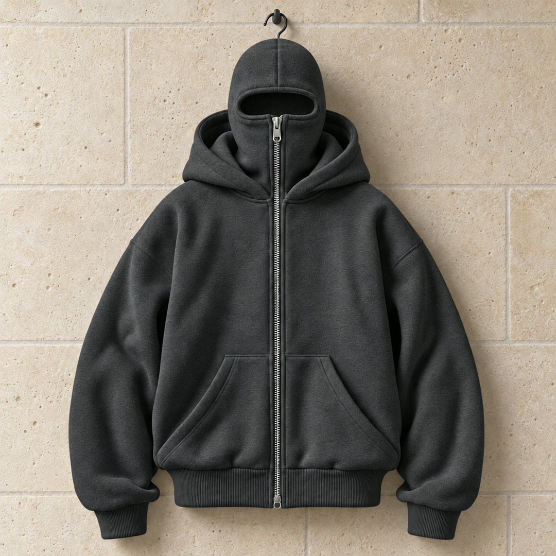 Sweat cagoule gris foncé